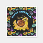 Rainbow Snails Serviette (Vorderseite)