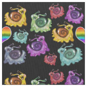 Rainbow Snails Stoff (Nahaufnahme)