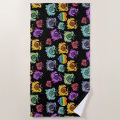 Rainbow Snails Strandtuch (Vorderseite)