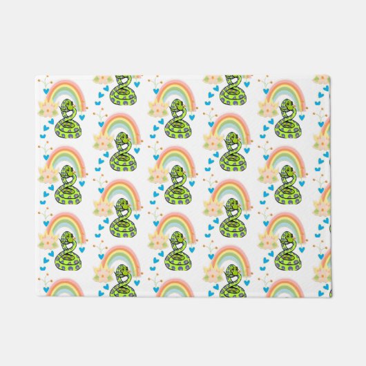 Rainbow Snake Door Mat Fußmatte (Vorderseite)