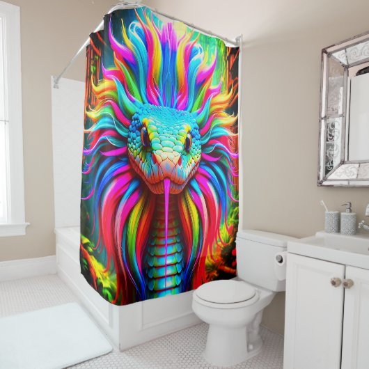 Rainbow Snake Duschvorhang (Beispiel)
