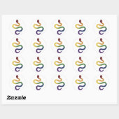 Rainbow Snake Gradient Sticker (Blatt)