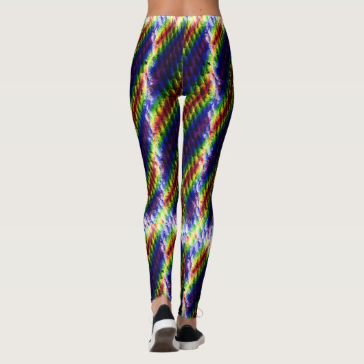 Rainbow Snakeskin Leggings (Rückseite)