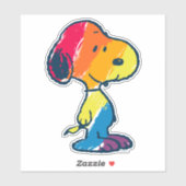 Rainbow Snoopy Aufkleber (Blatt)