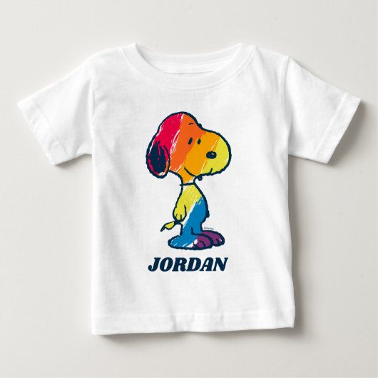 Rainbow Snoopy Baby T-shirt (Vorderseite)