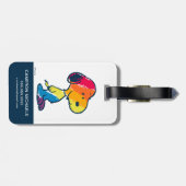 Rainbow Snoopy Gepäckanhänger (Rückseite horizontal)