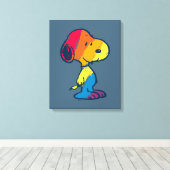 Rainbow Snoopy Leinwanddruck (Insitu (Holzboden))