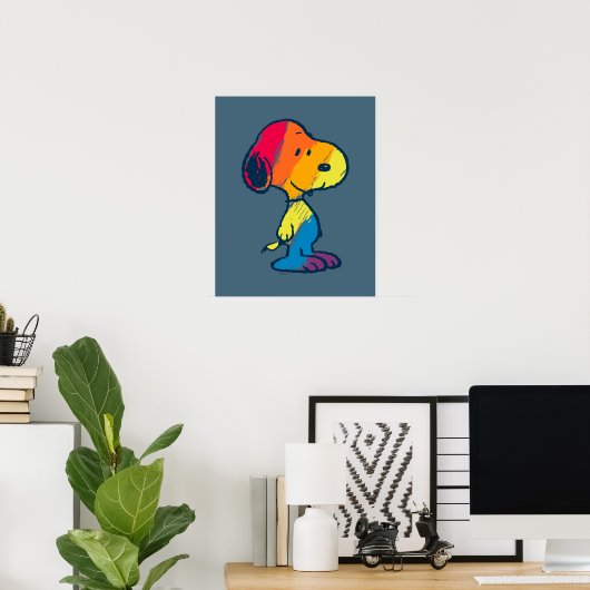 Rainbow Snoopy Poster (Heimbüro)