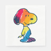 Rainbow Snoopy Serviette (Vorderseite)