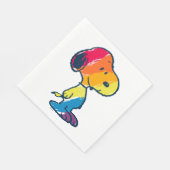 Rainbow Snoopy Serviette (Ecke)