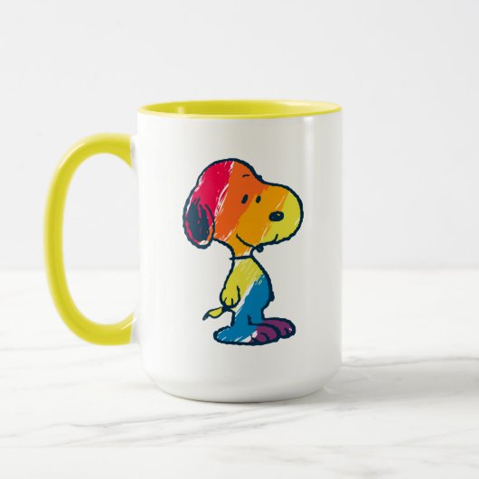 Rainbow Snoopy Tasse (Links)