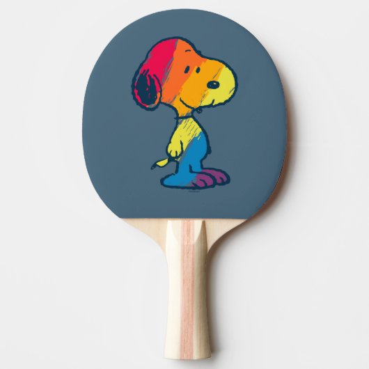 Rainbow Snoopy Tischtennis Schläger (Vorderseite)