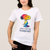 Rainbow Snoopy Tri-Blend Shirt (Vorderseite)