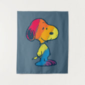 Rainbow Snoopy Wandteppich (Vorderseite)