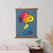 Rainbow Snoopy Wandteppich Mit Holzrahmen (Schlafzimmer)