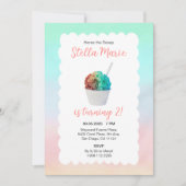 Rainbow Snow Con Wasserfarbe Einladung (Vorderseite)