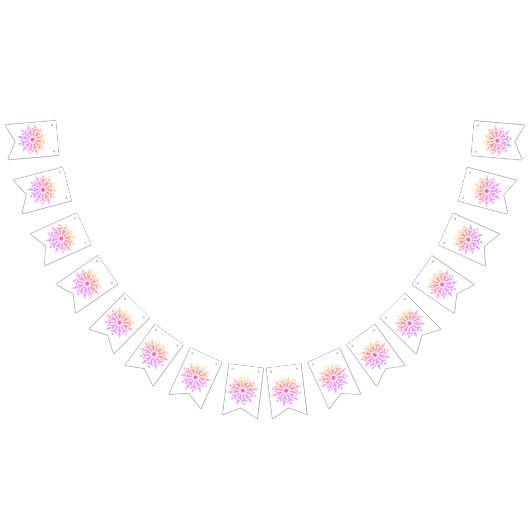 Rainbow Snowflake Wimpelkette (Alle)