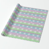 Rainbow Snowflakes Geometrisches Wrapping Paper Geschenkpapier (Ungerollt)