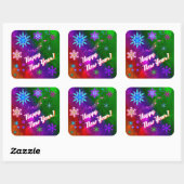 Rainbow Snowflakes Sticker (Blatt)