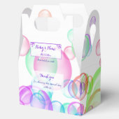Rainbow Soap Bubbles Baby Dusche Geschenkschachtel (Geöffnet)