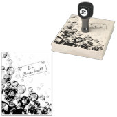 Rainbow Soap Bubbles Baby Dusche Gummistempel (Stempel)