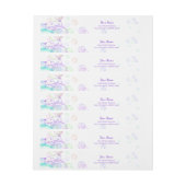 Rainbow Soap Bubbles Baby Dusche Rundum-Adressaufkleber (Bogen)