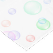 Rainbow Soap Bubbles Baby Dusche Tischdecke (Schrägansicht)