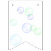 Rainbow Soap Bubbles Baby Dusche Wimpelkette (Zweite Fahne)
