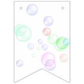 Rainbow Soap Bubbles Baby Dusche Wimpelkette (Erste Fahne)