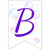 Rainbow Soap Bubbles Baby Dusche Wimpelkette (Dritte Fahne)