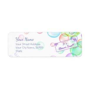 Rainbow Soap Bubbles Babydusche