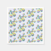 Rainbow Soap Bubbles Bubble Wand Sommerlicher Spaß Serviette (Vorderseite)