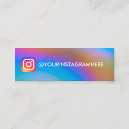 RAINBOW SOCIAL MEDIA FARBE GRADIENT Instagramm Mini Visitenkarte