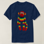 Rainbow Sock Monkey T-Shirt (Design vorne)