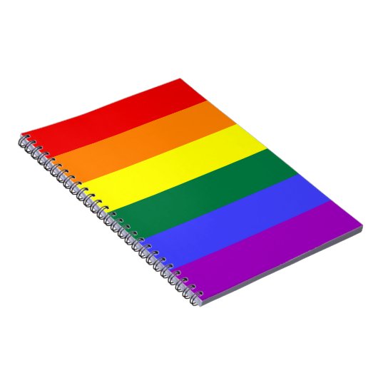Rainbow Solid Strip Notebook Notizblock (Rechte Seite)