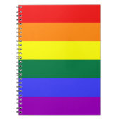 Rainbow Solid Strip Notebook Notizblock (Vorderseite)