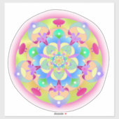 Rainbow Song Mandala Aufkleber (Blatt)