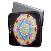Rainbow Song Mandala Laptopschutzhülle (Vorderseite Links)