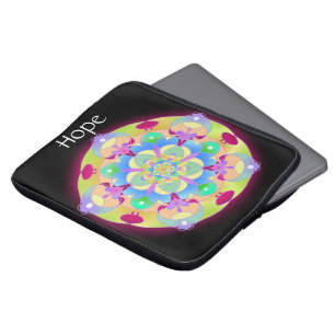 Rainbow Song Mandala Laptopschutzhülle