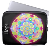Rainbow Song Mandala Laptopschutzhülle (Vorderseite)