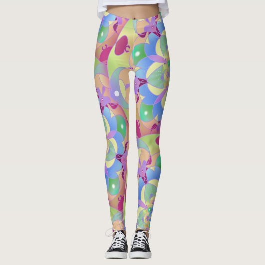 Rainbow Song Mandala Leggings (Vorderseite)