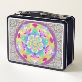 Rainbow Song Mandala Metall Brotdose