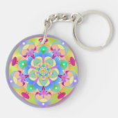 Rainbow Song Mandala Schlüsselanhänger (Rückseite)