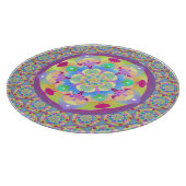 Rainbow Song Mandala Schneidebrett (Ecke)
