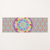 Rainbow Song Mandala Yogamatte (Vorderseite (Horizontal))