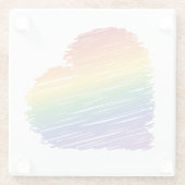 Rainbow-Songwriter-Untersetzer Glasuntersetzer (Rückseite)