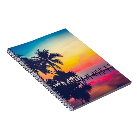 Rainbow-Sonnenuntergang Notizblock (Rechte Seite)