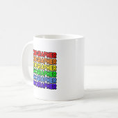 Rainbow Sonographer Kaffeetasse (Vorderseite Links)