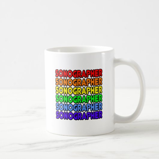 Rainbow Sonographer Kaffeetasse (Rechts)