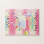 Rainbow sorgt für ein Rätsel. Personalisierter Nam Puzzle (Horizontal)